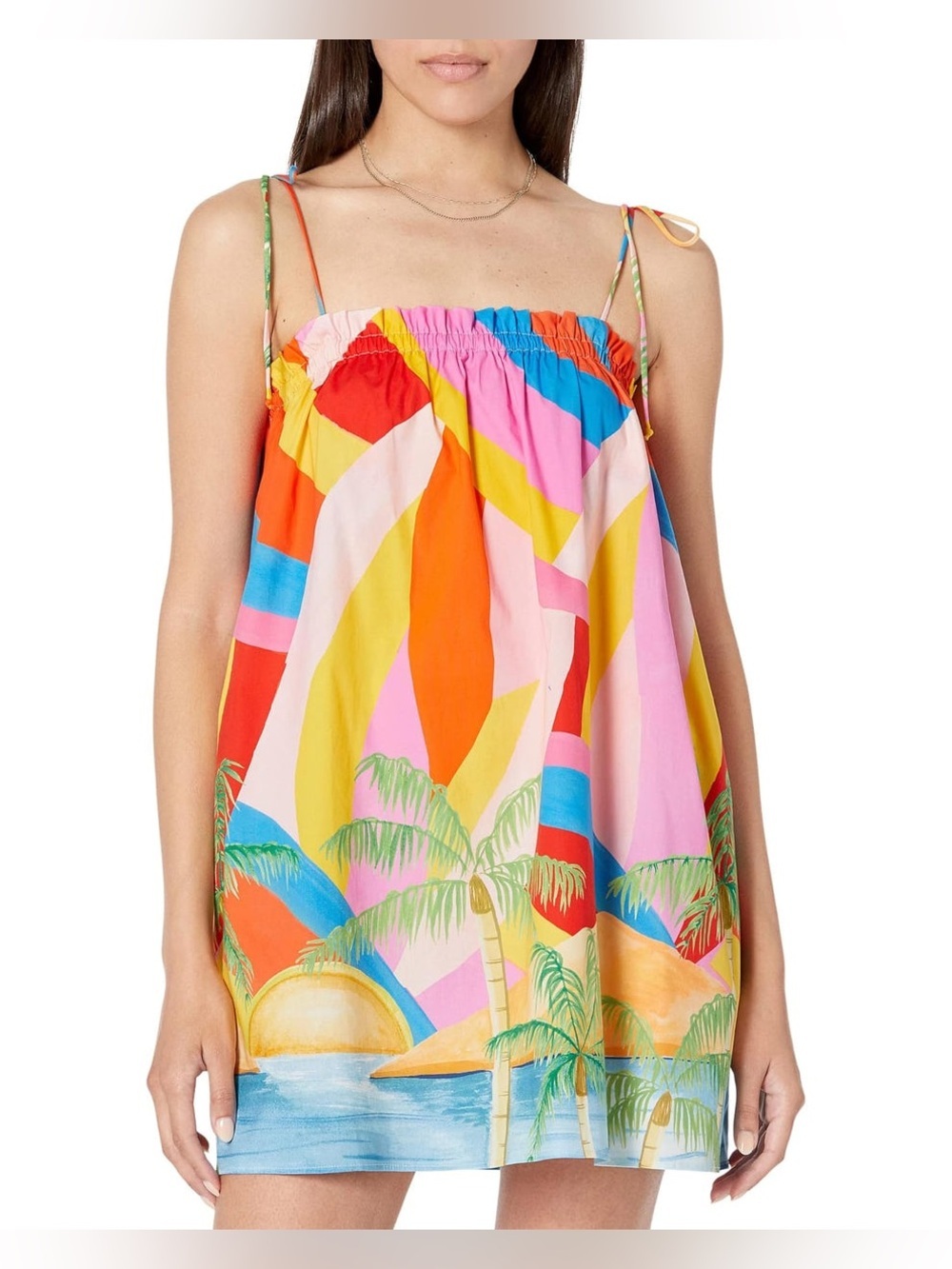 Show Me Your Mumu Rainbow Key Angel Mini Dress | XSmall